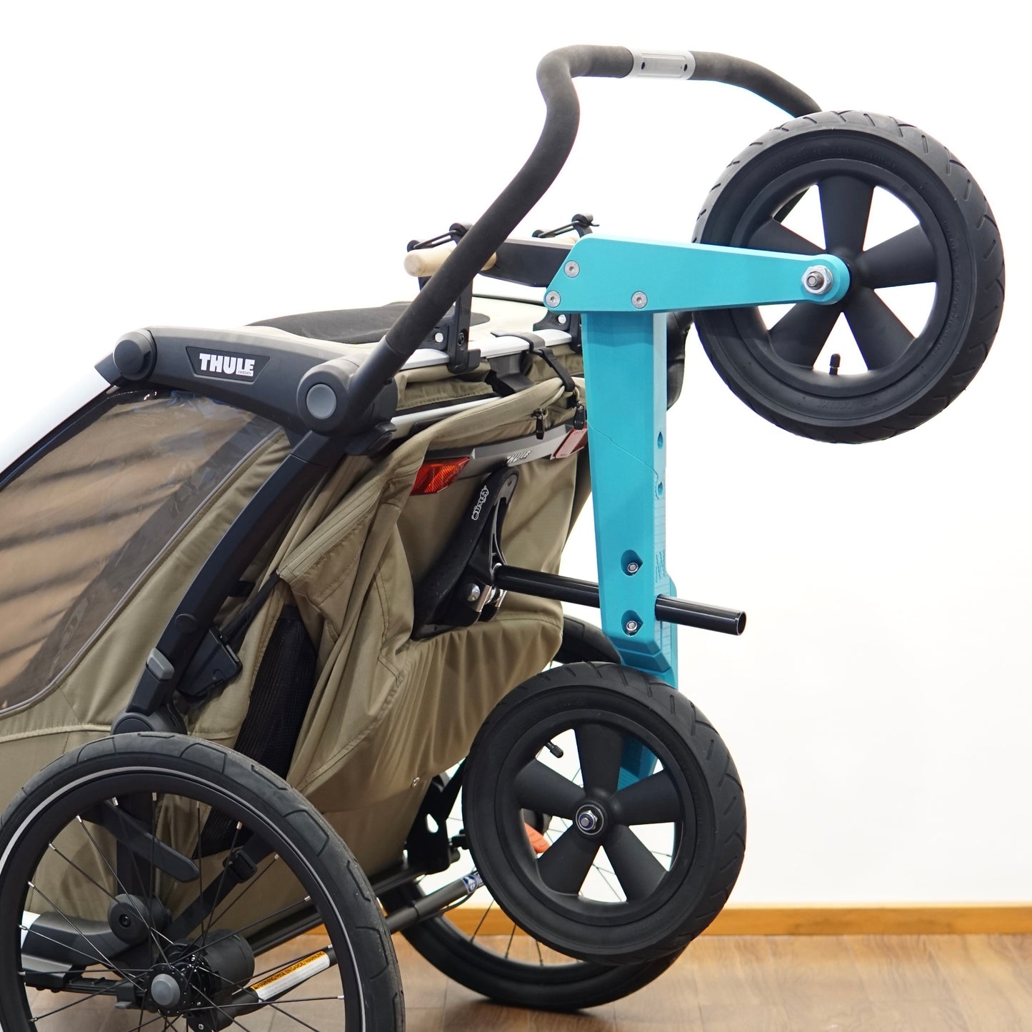 Erhöhte Fahrrad- und Laufradhalterung für Thule Chariot